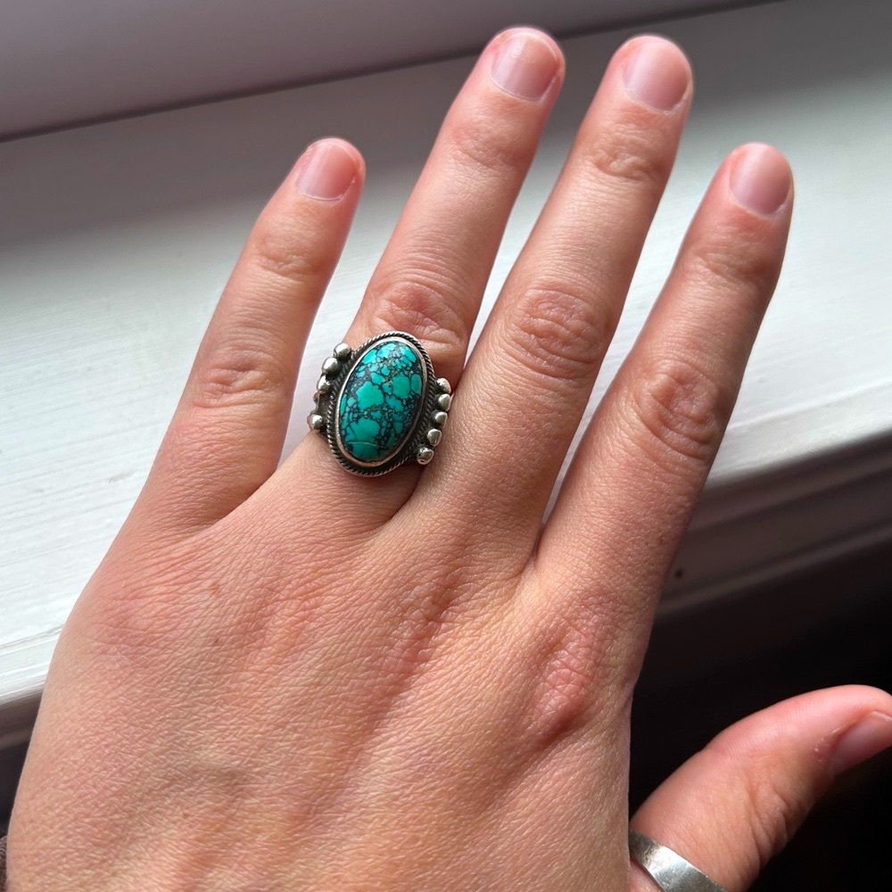 Navajo Turquoise Ring Harry Morgan